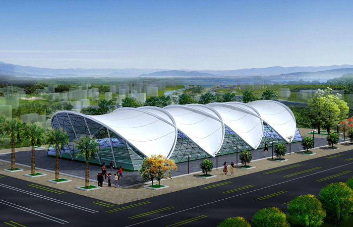 炎炎夏日，膜結(jié)構(gòu)遮陽(yáng)棚為您帶來(lái)一絲清涼