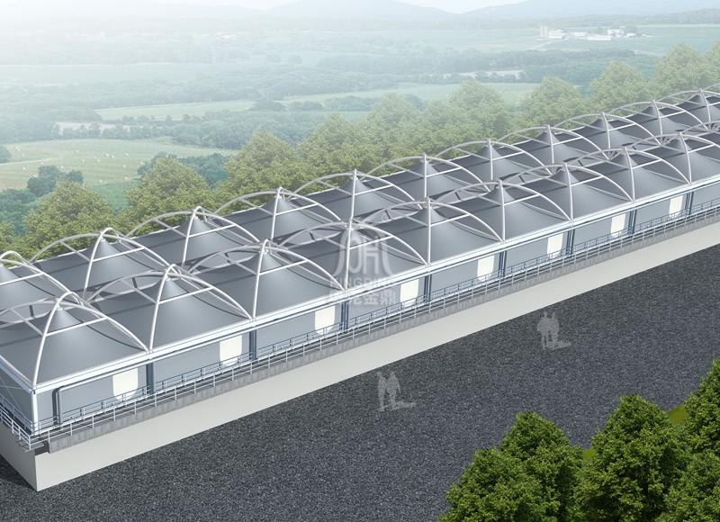 污水處理場(chǎng)膜結(jié)構(gòu)方案