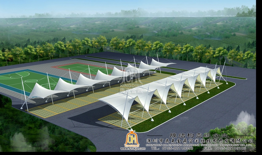 深圳南山區(qū)政府車場停車棚