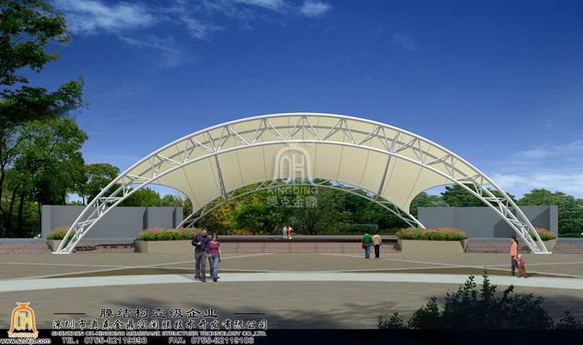 蓮花廣場(chǎng)舞臺(tái)景觀膜